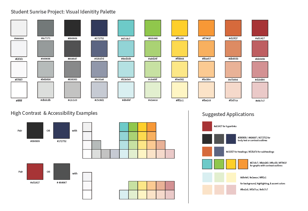 Grid of color swatches